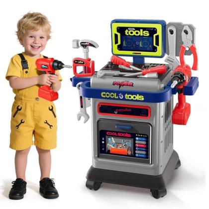Imagem de Bancada Carrinho de Ferramentas Infantil Top Tool Maxi Toys