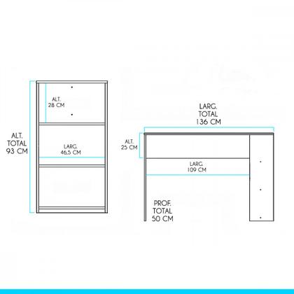 Imagem de Bancada de Cozinha Ilha Gourmet 136cm MDP 0565 Menu Móveis