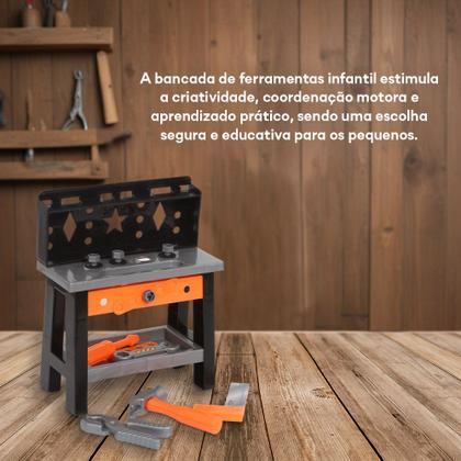 Imagem de Bancada de Ferramentas Infantil Oficina Construção Realista