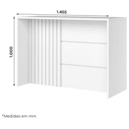 Imagem de Bancada Gourmet Ambiente Americana Branco Hp - Henn