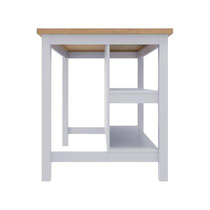 Imagem de Bancada gourmet ilha cozinha Ditália 2 Prat. Cinza CD-1019