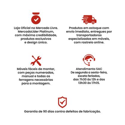 Imagem de Bancada gourmet ilha Cozinha+ kit luz+2 Banq. Ditália CD1019