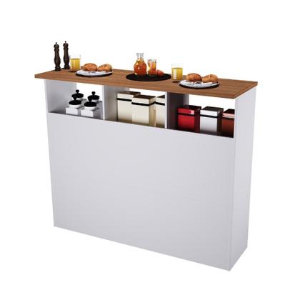 Imagem de Bancada Ilha 3 Portas 120cm Flavia Indekes