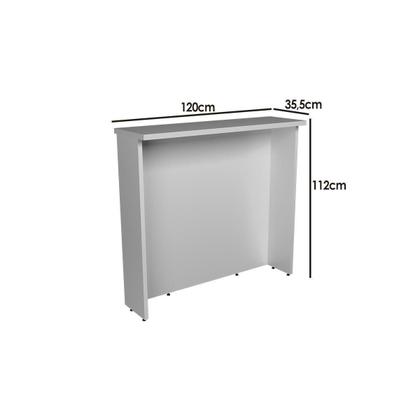 Imagem de Bancada Ilha Cozinha PH 3068 Évora 120cm Branco/Carvalho Nature - Herval