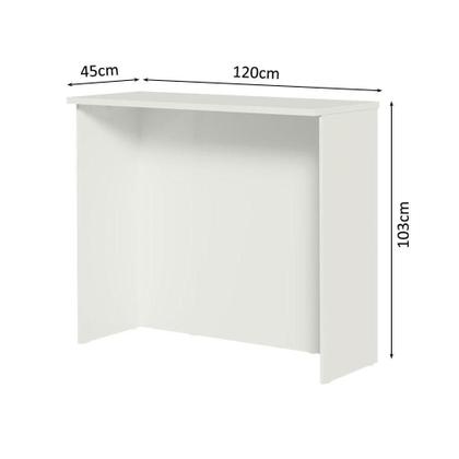 Imagem de Bancada Ilha Para Cozinha 120 Cm Branco Madesa Branco