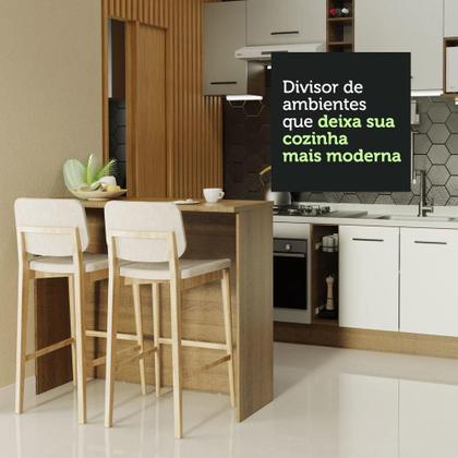 Imagem de Bancada Ilha para Cozinha 120 cm Rustic Madesa