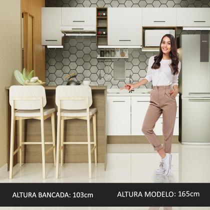 Imagem de Bancada Ilha para Cozinha 120 cm Rustic Madesa