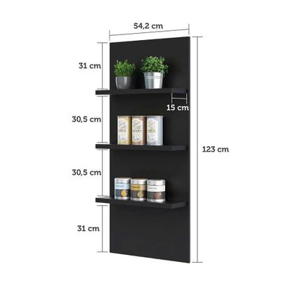 Imagem de Bancada Mesa Gourmet para Cozinha com Painel Suprema Luciane Móveis