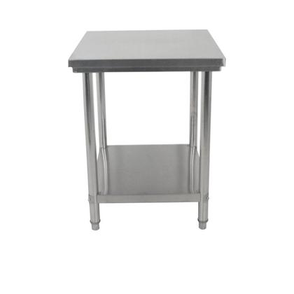 Imagem de Bancada Mesa Total Inox 65x70cm Industrial Com Prateleira