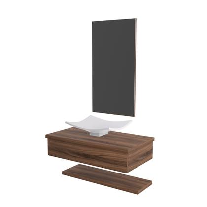 Imagem de Bancada Metrópole 806w 80cm C/cuba F44 e Espelheira