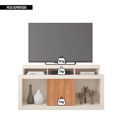 Imagem de Bancada Rack Para TV 55 Polegadas Frost Marrom Caemmun