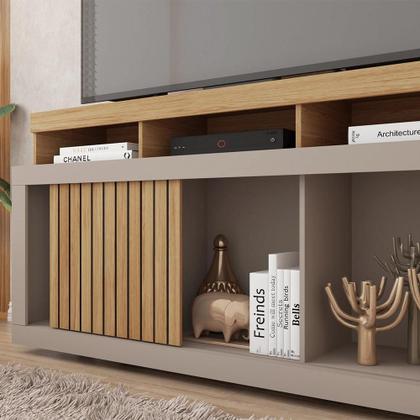 Imagem de Bancada Rack Para TV até 55 Polegadas Frost Marrom Caemmun