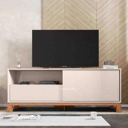 Imagem de Bancada Rack Para TV até 55 Polegadas Jace Marrom Caemmun