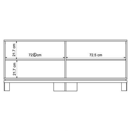 Imagem de Bancada Rack Para TV até 55 Polegadas Jace Marrom Caemmun