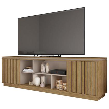 Imagem de Bancada Rack Tv Até 75 Polegadas 2 Portas Sky Marrom Caemmun
