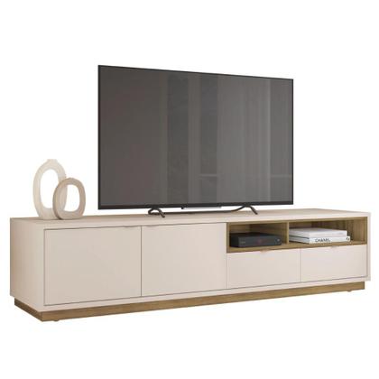 Imagem de Bancada Rack Tv Até 75 Polegadas New Renda 2 Portas Caemmun