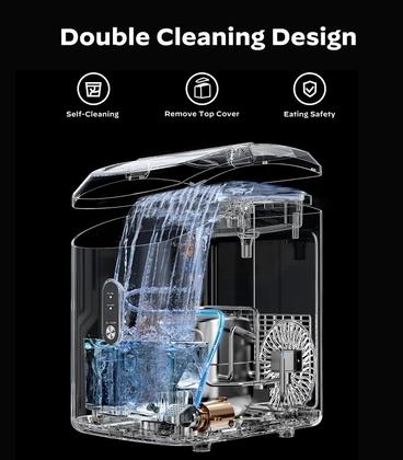 Imagem de Bancada Silonn Nugget Ice Maker com verde autolimpante