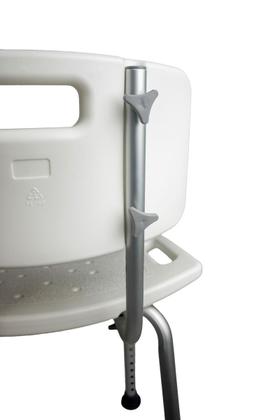 Imagem de Banco/Banqueta para Banho Ajustável com Encosto em Alumínio para 130 kg modelo SC201 - Hidrolight