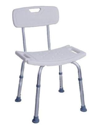 Imagem de Banco/Banqueta para Banho Ajustável com Encosto em Alumínio para 130 kg modelo SC201 - Hidrolight