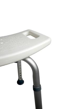 Imagem de Banco/Banqueta para Banho Ajustável com Encosto em Alumínio para 130 kg modelo SC201 - Hidrolight