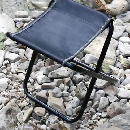 Imagem de Banco Banquinho Banqueta Dobravel Cadeira Portatil Camping Acampamento Praia Pesca Piquenique Ar Livre Passeio