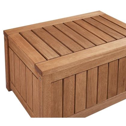Imagem de Banco Baú Combine 65cm p/Área Externa Coberta Eucalipto - Jatobá