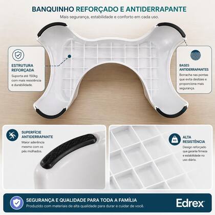 Imagem de Banco Cócoras Banquinho Privada Apoio Pés Vaso Sanitário