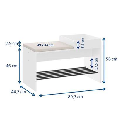 Imagem de Banco com futon e bandeja organizadora FLOW Be mobiliário