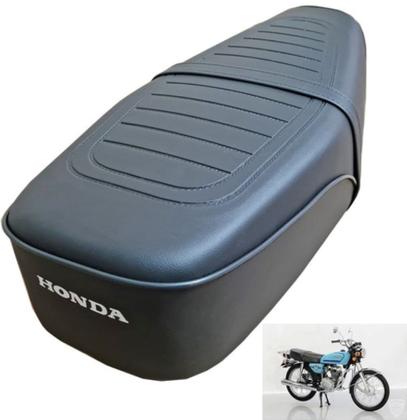 Imagem de Banco compativel honda cg 125 1977 78 79 80 81 82 preto