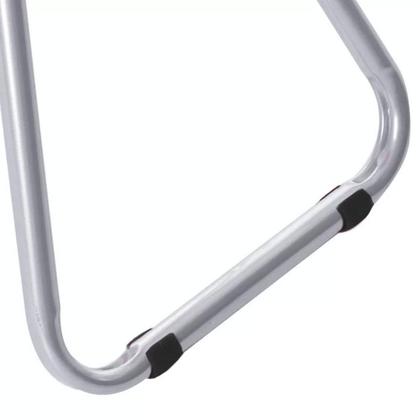 Imagem de Banco Dobravel de Aço Secalux Com Alça e Assento Preto