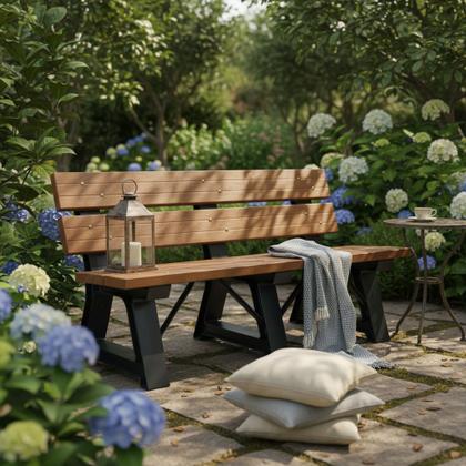 Imagem de Banco jardim 1,50 m ipe 150x40cm linha premium madeira plastica