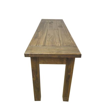 Imagem de Banco madeira maciça Pinus para mesa jantar 120cm Assento resistente Decoração Rústica Sala Cozinha