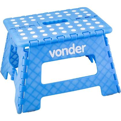 Imagem de Banco Plástico para Camping, Manicure, Multiuso Dobrável 220mm Reforçada Com Alça 150KG