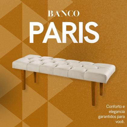 Imagem de Banco Recamier Estofado com Capitonê Pés Palito Estilo Retrô para Quarto Solteiro 90cm para Cama Box Sala Luxuoso com Tecido Veludo Calçadeira