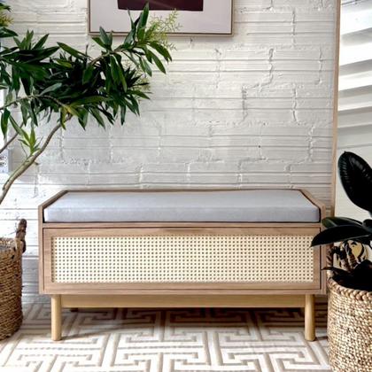 Imagem de Banco Sapateira Kaki 100 cm x 40 cm