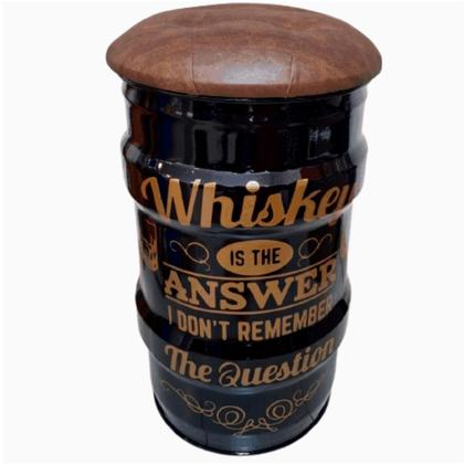 Imagem de Banco tambor whiskey banqueta puff