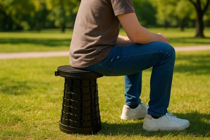 Imagem de Banco Telescópico Reforçado Retrátil 250Kg com Assento em PU