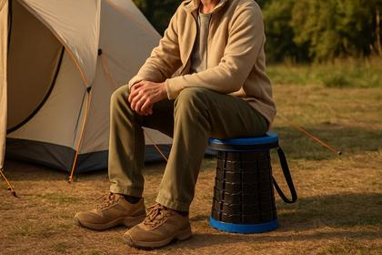 Imagem de Banco Telescópico Reforçado Retrátil 250Kg com Assento em PU