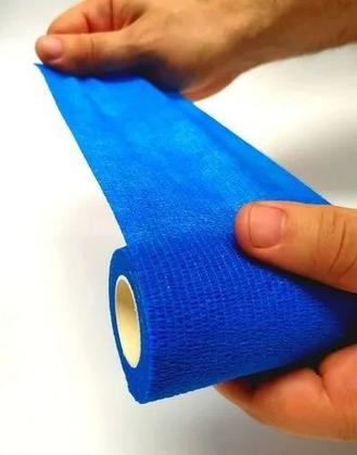 Imagem de Bandagem Faixa Elástica Flexivel  Adesiva Fita Tape Atadura Resistente Ortopédica Várias Cores 10cm x 4,5 metros