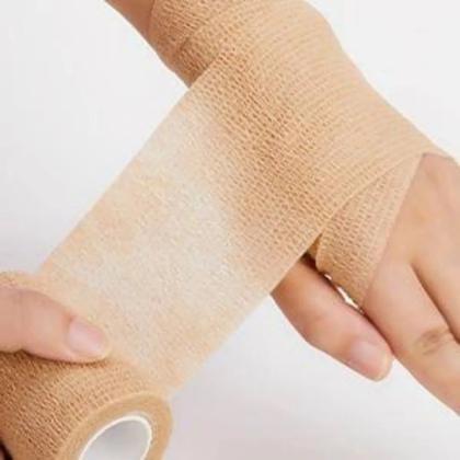 Imagem de Bandagem Faixa Elástica Flexivel  Adesiva Fita Tape Atadura Resistente Ortopédica Várias Cores 10cm x 4,5 metros