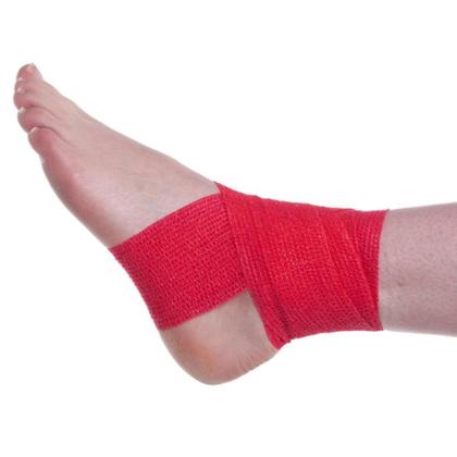 Imagem de Bandagem Faixa Elástica Flexivel  Adesiva Fita Tape Atadura Resistente Ortopédica Várias Cores 10cm x 4,5 metros