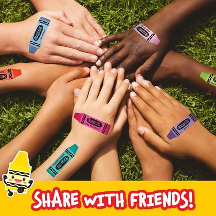Imagem de Bandagens adesivas em forma de crayola para crianças 100 CT