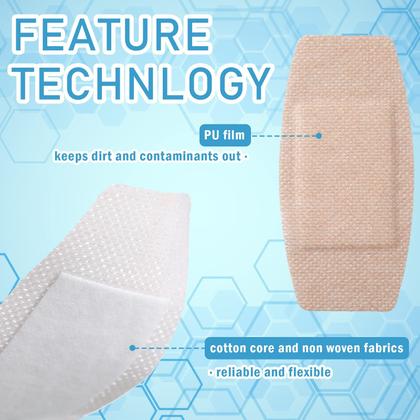 Imagem de Bandagens adesivas Funtery Large Sensível, 60 unidades