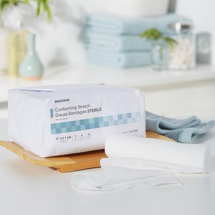Imagem de Bandagens de gaze elástica McKesson estéreis em conformidade com 15 cm e 48 unidades