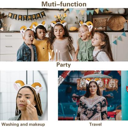 Imagem de Bandana Beviliu Goat Ears com chifres de carneiro para festa de Halloween