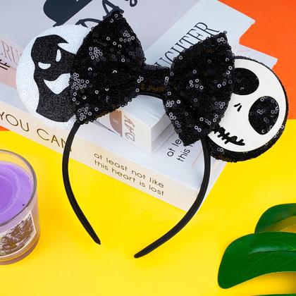 Imagem de Bandana FANYITY Mouse Ears Sequin para viagem de Halloween e Disney