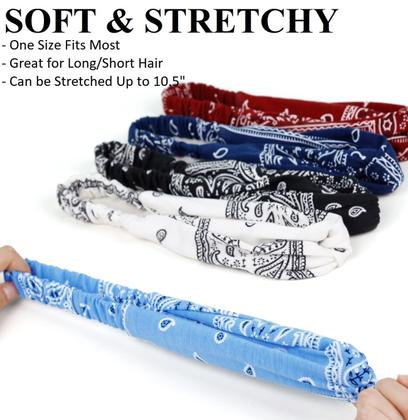 Imagem de Bandana Huachi Bandana para mulheres Boho Twist Head Wraps x8