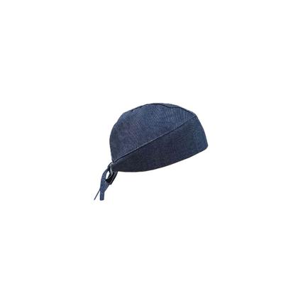 Imagem de Bandana Jeans Azul Touca Cozinha Bar Ajustavel Unissex 10un