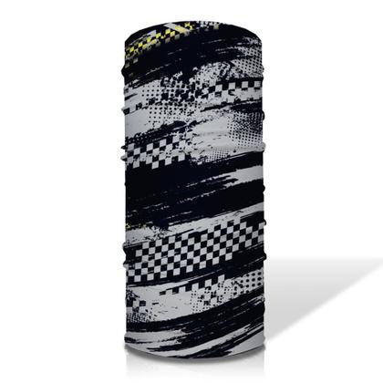 Imagem de Bandana Para Ciclismo Tubular Preto E Cinza Pedal Moto Pesca