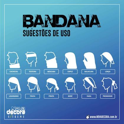 Imagem de Bandana Para Ciclismo Tubular Preto e Cinza Pedal Moto Pesca Proteção